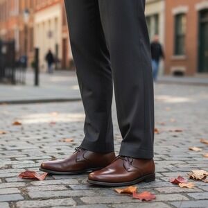 Weyenberg Massagic Mens Dress Shoes 8‎ Brown Pebble Grain Leather Oxford USA
